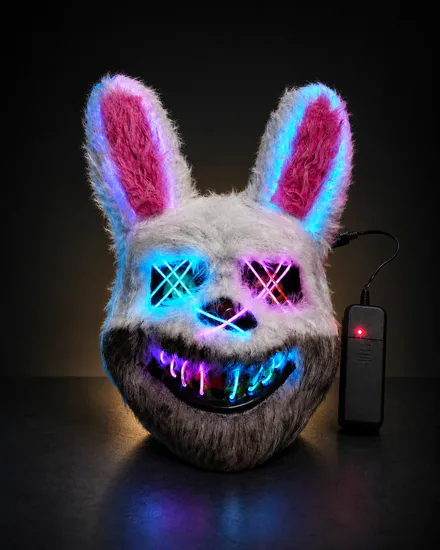 Neon Killer Bunny mask